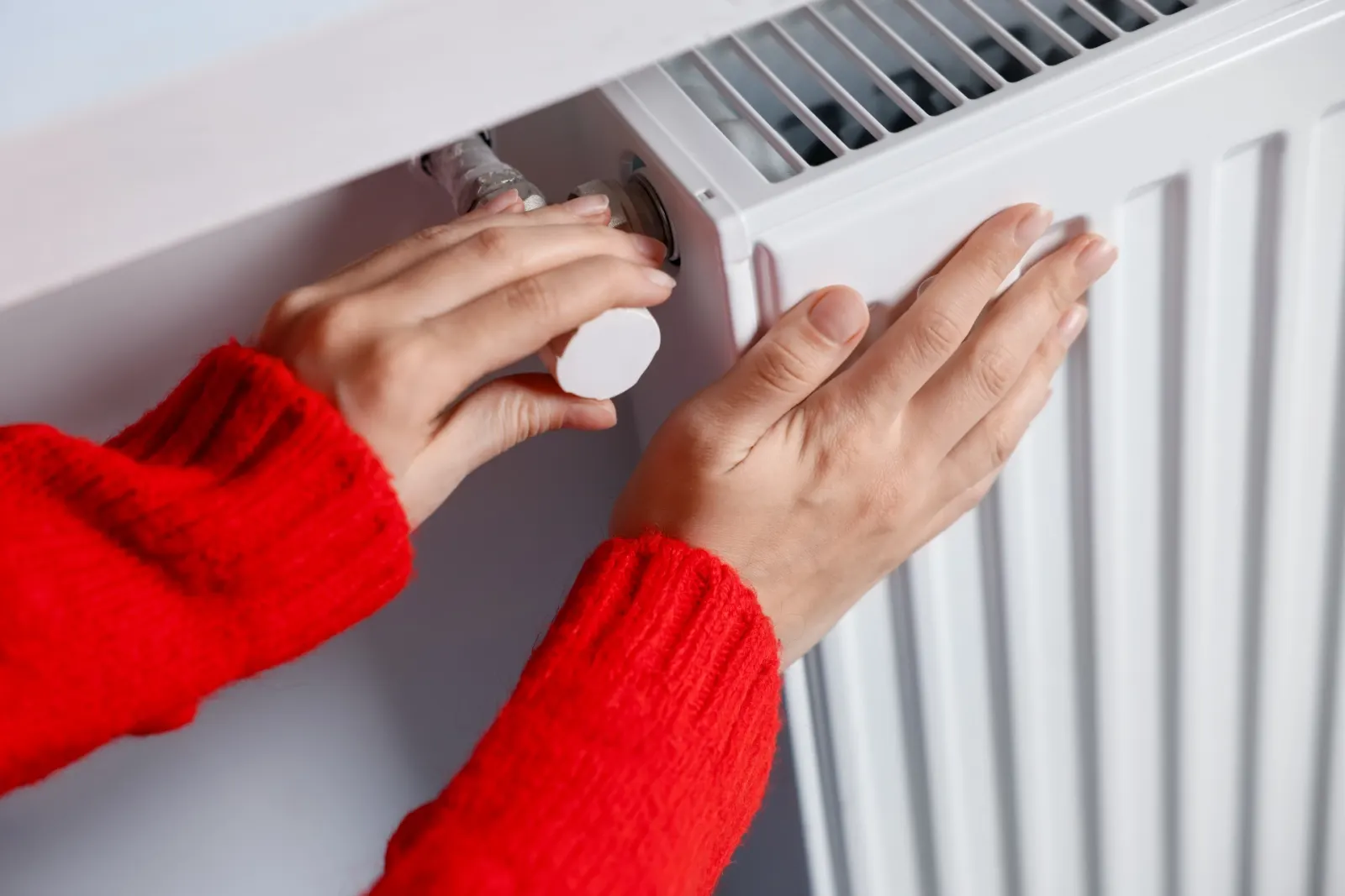 Réglage de la vanne thermostatique d'un radiateur